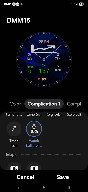 DMM15 Diabetic Watch Face Screenshot 2