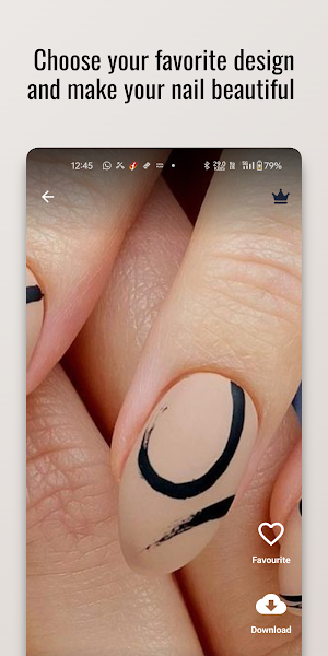 Bold Brushstrokes Nail Design Screenshot 2