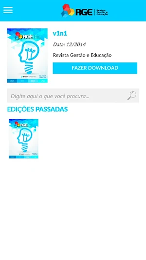 Revista Gestão e Educação Screenshot 1