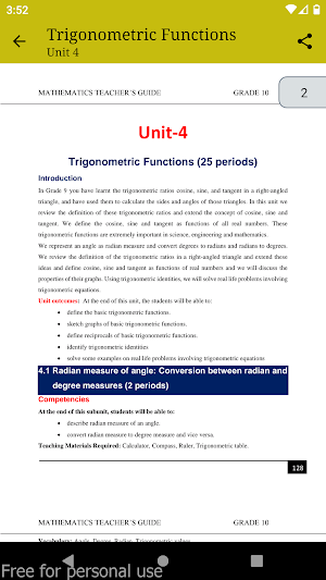 Maths Grade 10th Teacher Book Screenshot 3