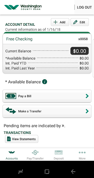 Washington County Bank Screenshot 1