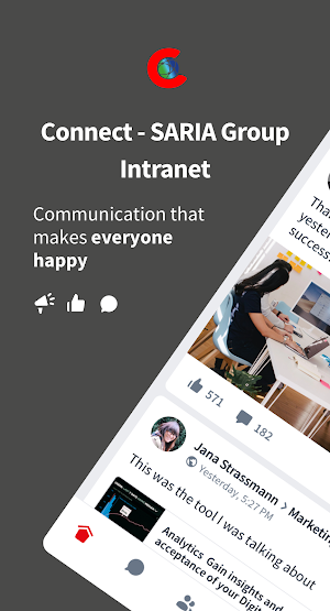 Connect - SARIA Group Intranet Screenshot 0