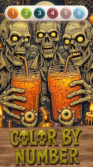 Zombie Color by Number Screenshot 3