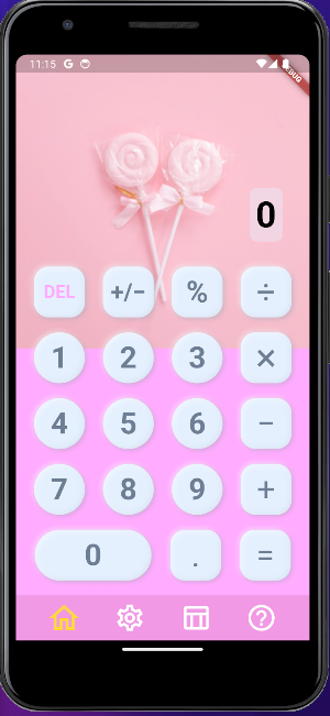Pink Calculator Screenshot 0
