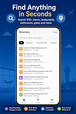 AirportGo: CLE Airport Map Screenshot 3