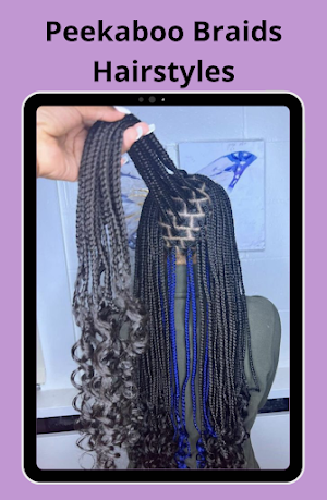 Peekaboo Braids Hairstyles Screenshot 0