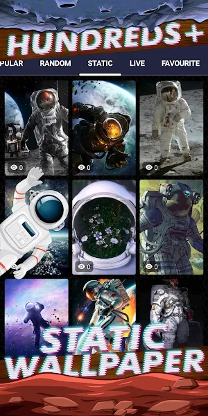 astronaut wallpaper Screenshot 3