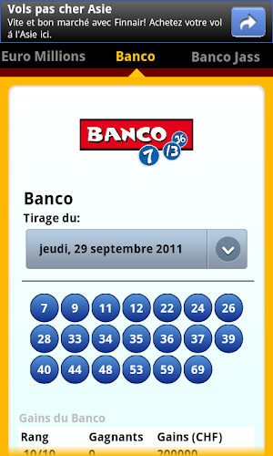 Swiss Lotto 2 (Switzerland Lotery/Euromillion) Screenshot 2
