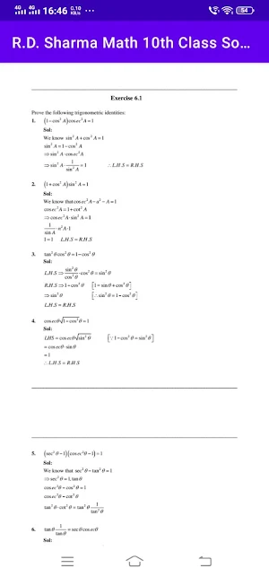 R.D. Sharma Math Solutions-10 screenshot 7