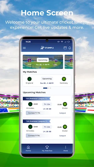 STUMP11: Fantasy Cricket App Screenshot 1