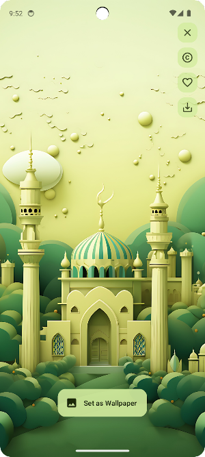 IslamWall - Islamic Wallpapers Screenshot 3