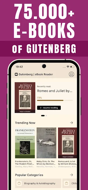 Gutenberg | eBook Reader Screenshot 0