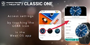 Classic One Wear Watch Face Screenshot 2