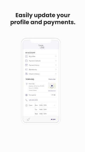 Thin Line Fitness Mobile Screenshot 2