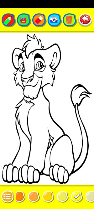 Lion King Simba Coloring Screenshot 1