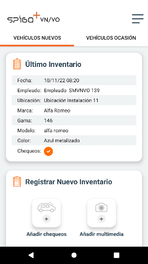 Spiga+ Inventarios VN/VO Screenshot 3