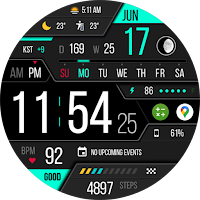 9INE 003e: Digital watch face