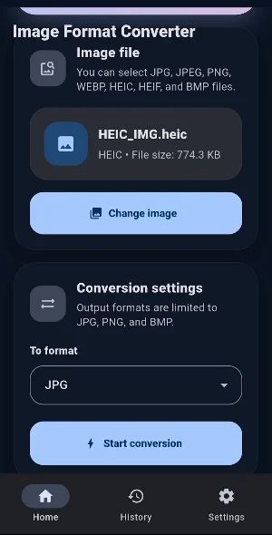 Image Converter - HEIC JPG PNG Screenshot 2