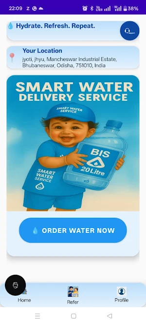 JSW Smart Water Delivery Screenshot 2