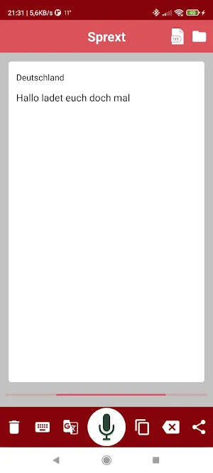 Convert speech to text Sprext Screenshot 1