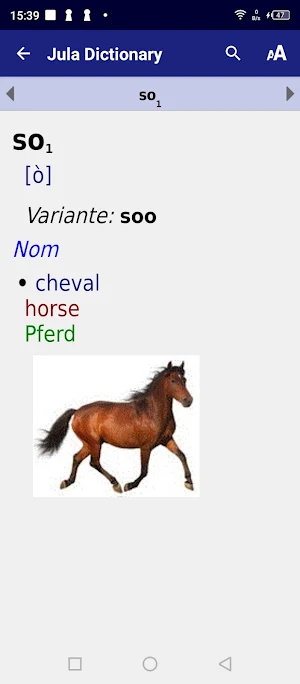 Jula dictionary Screenshot 0