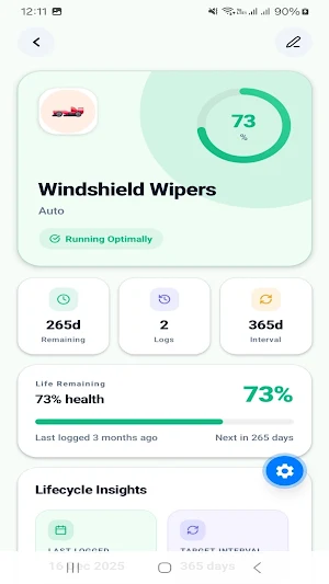 LifeSpan: Maintenance Tracker Screenshot 1