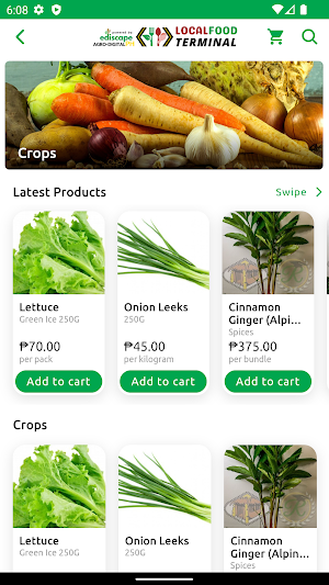 Local Food Terminal Screenshot 1