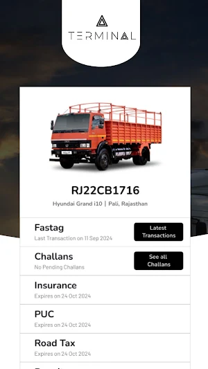 Terminal Driver & Truck Record Screenshot 0