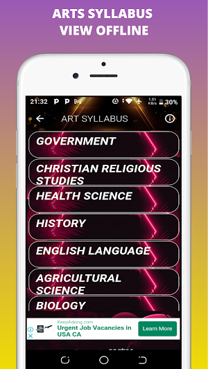 Wassce Syllabus 2021-2025 Screenshot 3