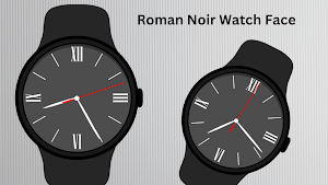 Roman Noir Watch Face Screenshot 1