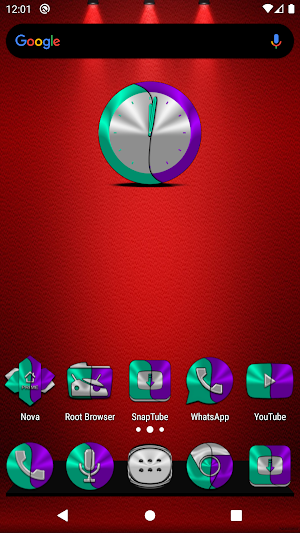 Teal and Purple Icon Pack Free Screenshot 0