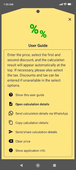 Double Discount Calculator Screenshot 3