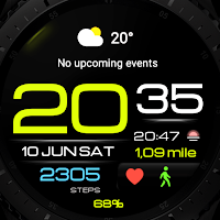 WIN 038  Digital watch face