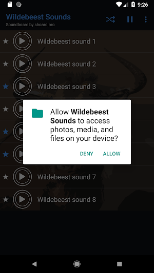 Wildebeest sounds ~ Sboard.pro Screenshot 1