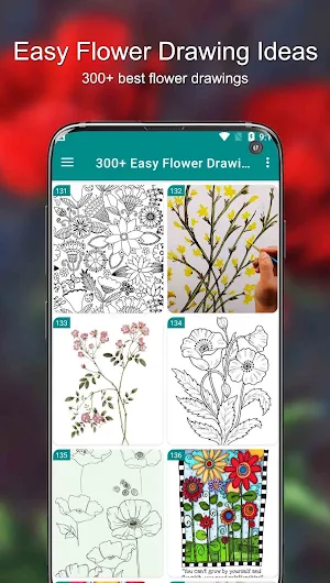 300+ Easy Flower Drawing Ideas Screenshot 3