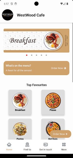 WestWood Cafe Oldbury Screenshot 3