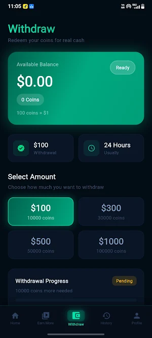 Watch Video Earn Cash Screenshot 3