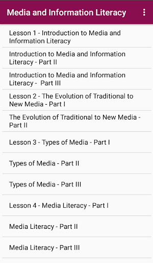 Media and Information Literacy Screenshot 0