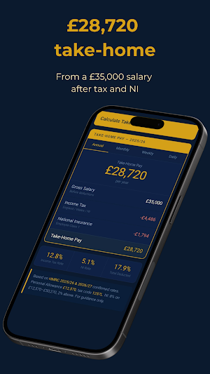 SalarySnap: UK Tax Calculator Screenshot 1