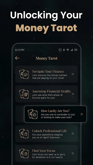 AI Money and Career Tarot Card Screenshot 1