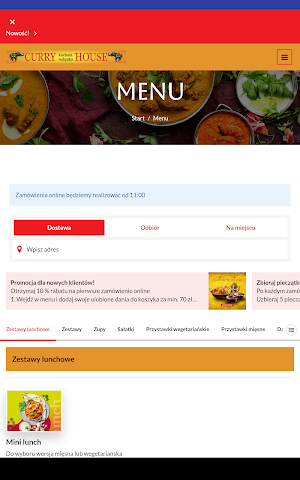 Curry House Warszawa Screenshot 2