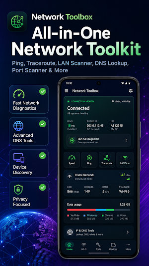 Network Toolbox: WiFi & LAN Screenshot 0