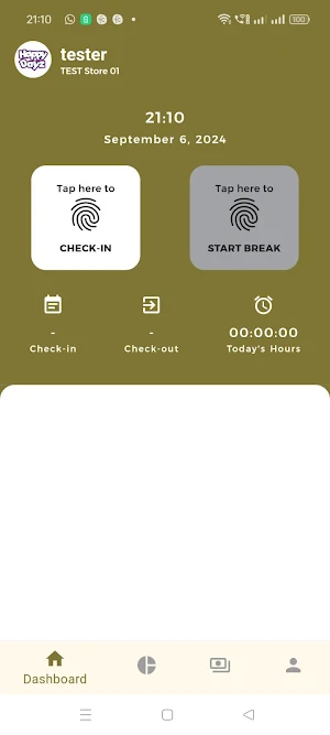 Harvy's Employee App Screenshot 1