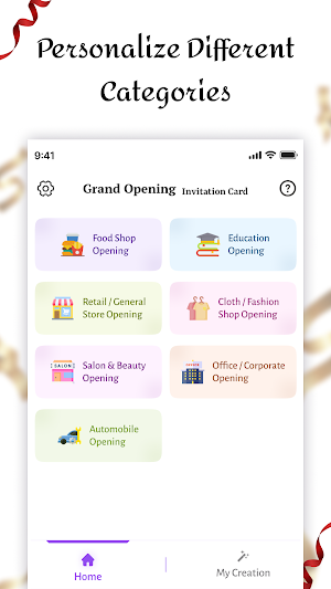 Grand Opening Invitation Card Screenshot 1