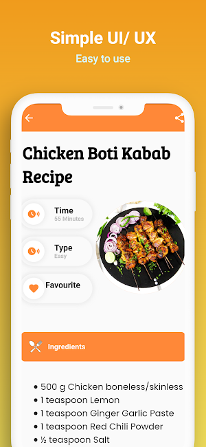 Dinner Recipes Cookbook App Screenshot 2