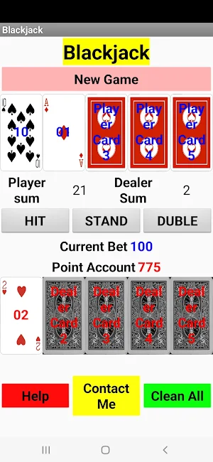 Blackjack Accessible screenshot 2