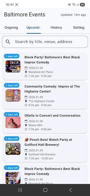 Baltimore Events & Festivals Screenshot 1