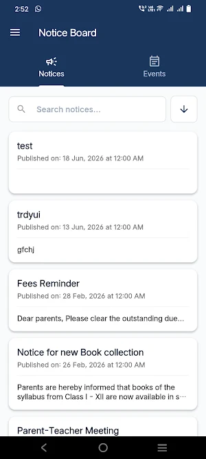 Pragati School Parent App Screenshot 1