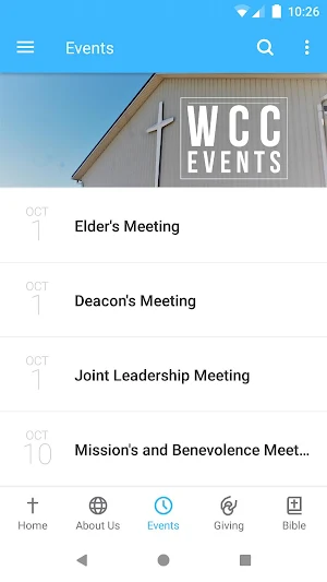 Wheatland Christian Church Screenshot 2