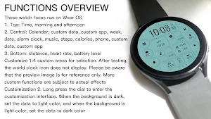 Dark Green Dualmode For WearOS Screenshot 3